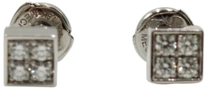Pre-owned White Gold earrings Bvlgari Vintage , Gray , Dames - ONE Size