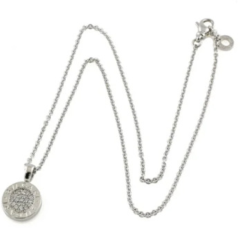 Pre-owned White Gold necklaces Bvlgari Vintage , Gray , Dames - ONE Size