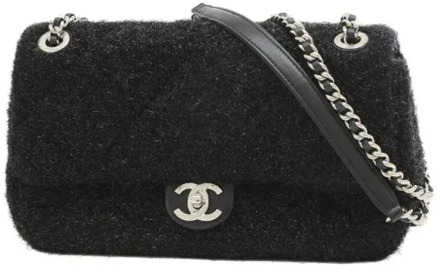 Pre-owned Wool chanel-bags Chanel Vintage , Black , Dames - ONE Size