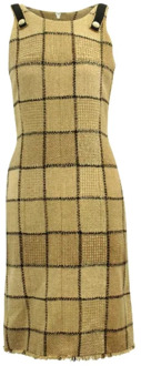Pre-owned Wool dresses Chanel Vintage , Yellow , Dames - S
