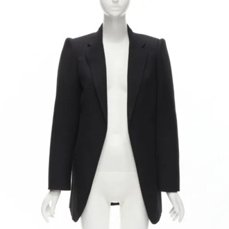 Pre-owned Wool outerwear Balenciaga Vintage , Black , Dames - 2XS