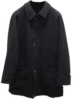 Pre-owned Wool outerwear Burberry Vintage , Black , Dames - XL