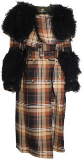 Pre-owned Wool outerwear Burberry Vintage , Multicolor , Dames - S