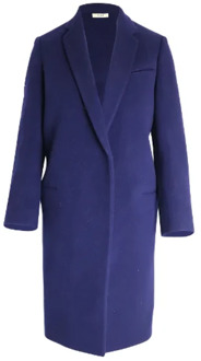Pre-owned Wool outerwear Celine Vintage , Blue , Dames - XS