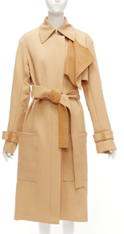 Pre-owned Wool outerwear Celine Vintage , Brown , Dames - M
