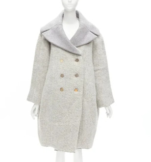 Pre-owned Wool outerwear Celine Vintage , Gray , Dames - 3Xl/4Xl