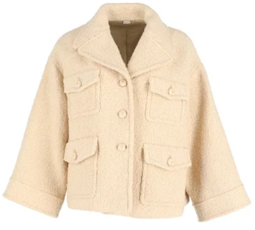Pre-owned Wool outerwear Gucci Vintage , Beige , Dames - 2XL