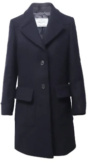 Pre-owned Wool outerwear Prada Vintage , Black , Dames - 2XL