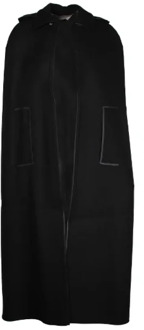 Pre-owned Wool outerwear Valentino Vintage , Black , Dames - 3XS