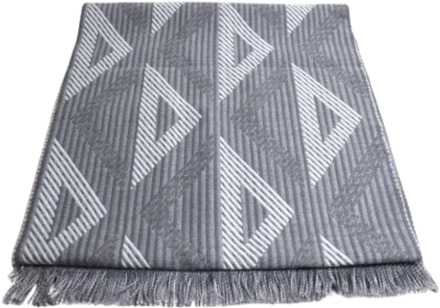Pre-owned Wool scarves Dior Vintage , Gray , Unisex - ONE Size