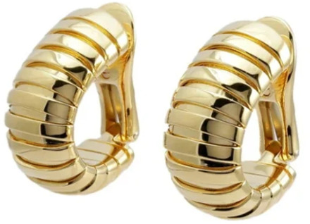 Pre-owned Yellow Gold earrings Bvlgari Vintage , Yellow , Dames - ONE Size