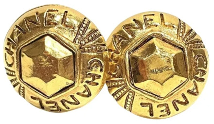 Pre-owned Yellow Gold earrings Chanel Vintage , Yellow , Dames - ONE Size