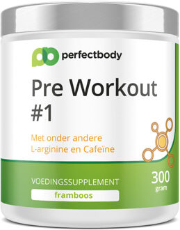 Pre Workout (Shakes) #1: Meer Focus & Energie - 300 Gram - PerfectBody.nl