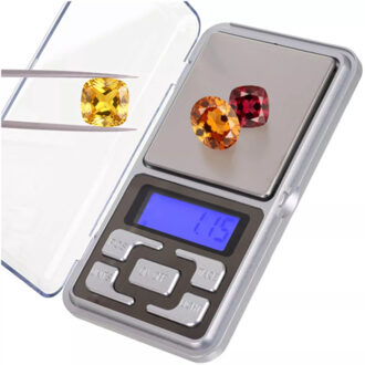 Precisieweegschaal - digitaal - zilver - kunststof - 200 g / 0,01 g - zakweegschaal