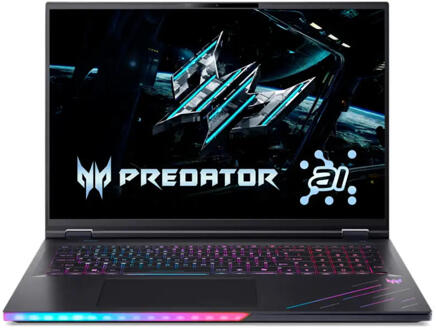 Predator Helios 18 AI PH18-73-95WR -18 inch Gaming laptop Zwart