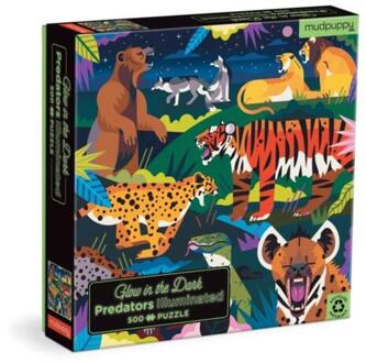 Predators Illuminated 500 Piece Glow In The Dark Puzzle -  Mudpuppy (ISBN: 9780735378728)