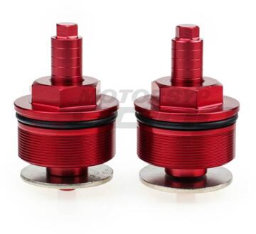 Preload Voorvork Cap Zilver Zwart Goud Rood Blauw Paar Voor Suzuki SV650S 2003 Verstelbare Vork Bouten 04 05 06 07 08 09 10 11