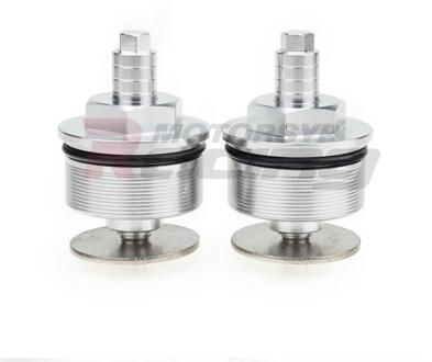 Preload Voorvork Cap Zilver Zwart Goud Rood Blauw Paar Voor Suzuki SV650S 2003 Verstelbare Vork Bouten 04 05 06 07 08 09 10 11