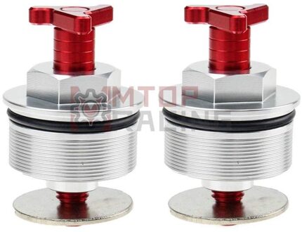 Preload Vork Cap Voor Honda VF750C Magna 1993-2003 41 Mm Tri Passen Vork Bouten 1994 1995 1996 1997 1998 1999 2000 2001 2002 2003 rood