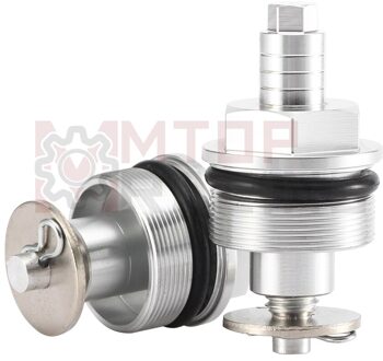 Preload Vork Caps Voor Suzuki RV200 RV125 2003 51351-13G00-000 Zeshoekige Verstelbare Vork Bouten 2004 2005 2006 2007 Zilver