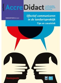 Prelum Uitgevers AccreDidact TA2021-1 -   Effectief communiceren in de tandartspraktijk