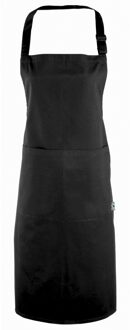 Premier 100% gecertificeerde Fairtrade Schort / Werkkleding (Zwart) - One Size