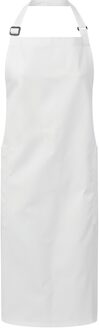 Premier Biologisch Fairtrade Gecertificeerd Gerecycled Volledig Schort (Wit) - One Size