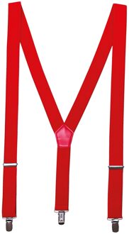 Premier Clip-On broekbeugels (Rood) - One Size
