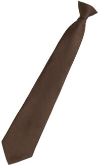 Premier Colours orginals fashion clip-on stropdas - maat One size Bruin
