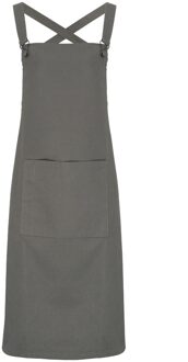 Premier Cross Back Barista Slabberschort (Donkergrijs) - One Size