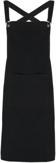Premier Cross Back Barista Slabberschort (Zwart) - One Size
