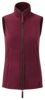 Premier Dames artisan fleece gilet Bourgogne