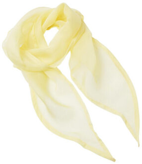 Premier Dames chiffon sjaal - maat One size Geel
