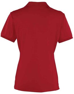 Premier Dames coolchecker poloshirt Bourgogne