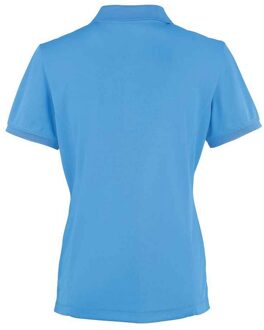 Premier Dames coolchecker poloshirt Saffier