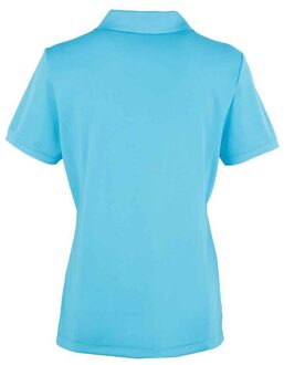 Premier Dames coolchecker poloshirt Turquoise