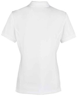 Premier Dames coolchecker poloshirt Wit