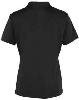Premier Dames coolchecker poloshirt Zwart