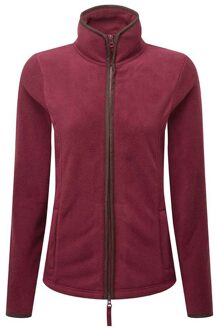 Premier Dames/Dames Artisan Contrast Trim Fleece Jacket (Bourgogne/Bruin) - maat 3XL