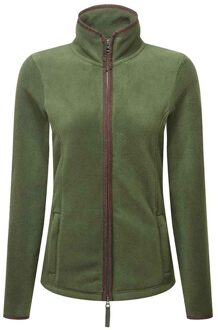 Premier Dames/Dames Artisan Contrast Trim Fleece Jacket (Mosgroen/bruin) - maat 2XL