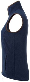Premier Dames/dames Artisan Fleece Gilet (Marine / Bruin) Navy/blauw - 3XL