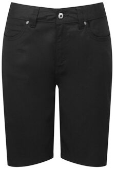 Premier Dames/Dames Chino Shorts (Zwart) - EU 38 / UK 10