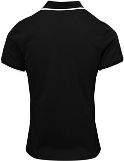 Premier Dames/Dames Coolchecker Contrast Piqué Poloshirt (Zwart/Wit) - 2XL