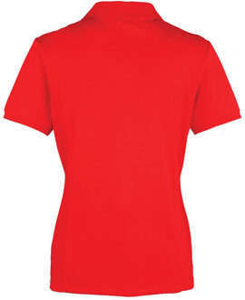 Premier Dames/dames Coolchecker korte mouw Pique Polo T-Shirt (Aardbeienrood)