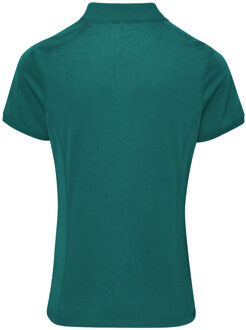 Premier Dames/dames Coolchecker korte mouw Pique Polo T-Shirt (Fles) Groen - XL