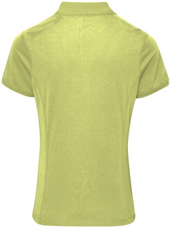 Premier Dames/dames Coolchecker korte mouw Pique Polo T-Shirt (Kalk) - maat L Limoengroen