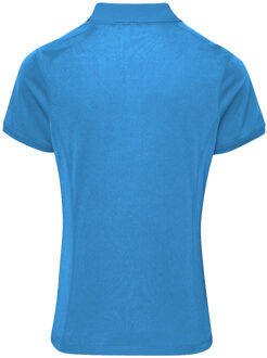Premier Dames/dames Coolchecker korte mouw Pique Polo T-Shirt (Saffier) - L