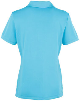 Premier Dames/dames Coolchecker korte mouw Pique Polo T-Shirt (Turquoise)