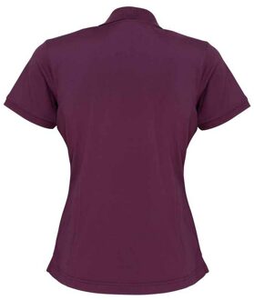 Premier Dames/Dames Coolchecker Piqué Poloshirt (Aubergine) Paars