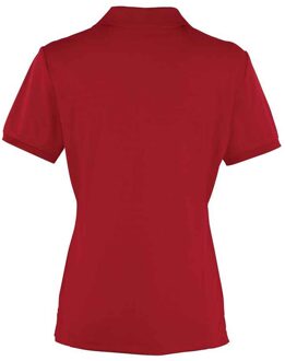 Premier Dames/Dames Coolchecker Piqué Poloshirt (Bourgondië) - maat EU 42 / UK 14 Bourgogne